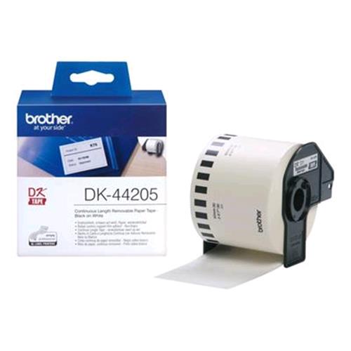 BROTHER DK44205 NASTRO CARTA TERMICA 62MMx30.48MT AUTOADESIVO COLORE BIANCO STAM