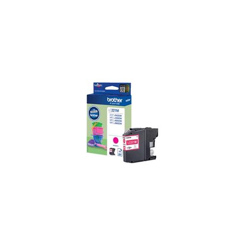 BROTHER LC-221M CARTUCCIA MAGENTA PER DCP-J562DW/MFC-J480DW-J680DW-J880DW 260 PA