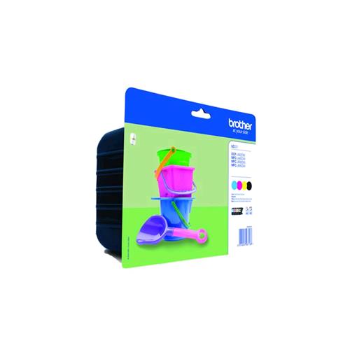 BROTHER MULTIPACK LC-221VALBP CARTUCCIA NERO/CIANO/MAGENTA