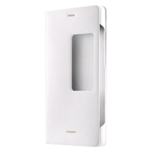 HUAWEI P8 VIEW FLIP COVER ORIGINALE WHITE