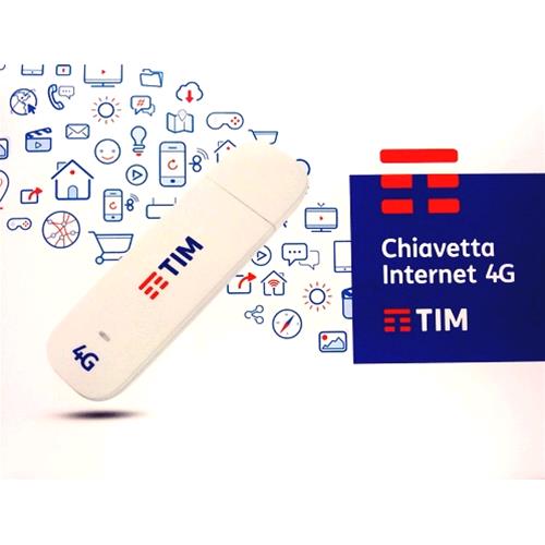 TIM CHIAVETTA 4G LTE MODEM USB 2.0 FINO A 150 Mbps