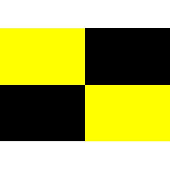 Bandiera nautica di segnalazione "L" Lima 60x50cm