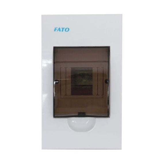 Centralino da incasso 4 moduli con porta trasparente FATO