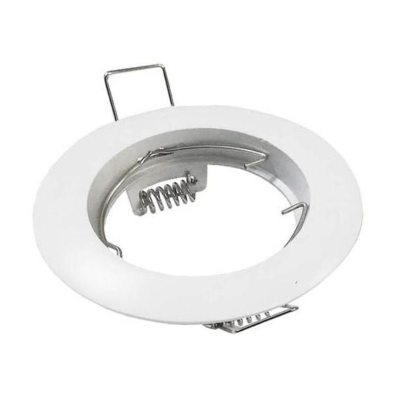 Supporto per faretto GU10  da incasso Φ80mm bianco