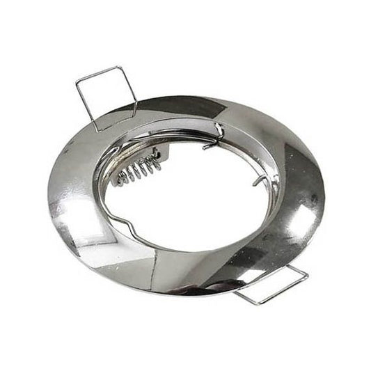 Supporto per faretto GU10  da incasso Φ80mm argentato