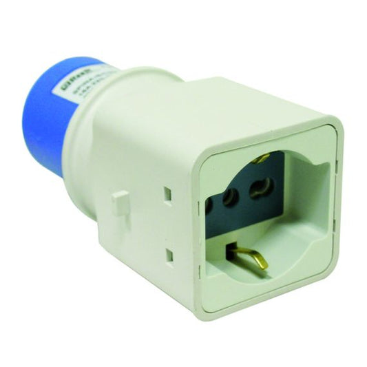 Adattatore spina industriale Schuko 2P+T