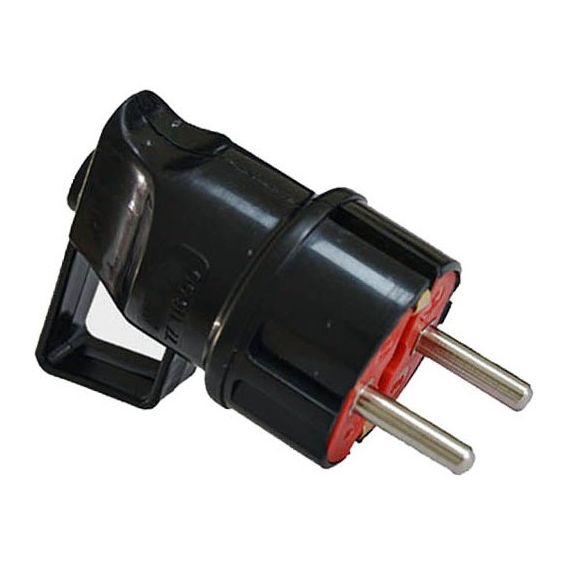 Spina schuko nera con impugnatura Vito