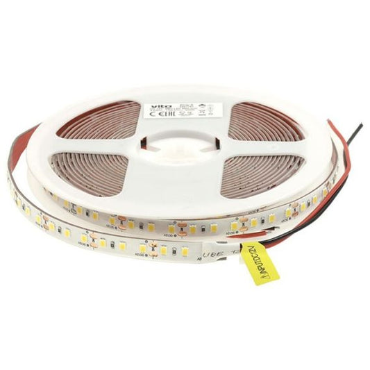 Striscia LED 24V 120CHIPS/m 9,6W/m 980Lm 4000K luce calda 5m