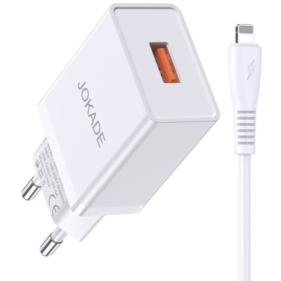 Caricabatterie USB Lightning  ricarica rapida 5V/5A JB022