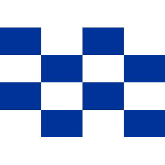 Bandiera nautica di segnalazione "N" November 150x180cm