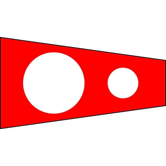 Bandiera nautica di segnalazione "Corpen" 100x340cm