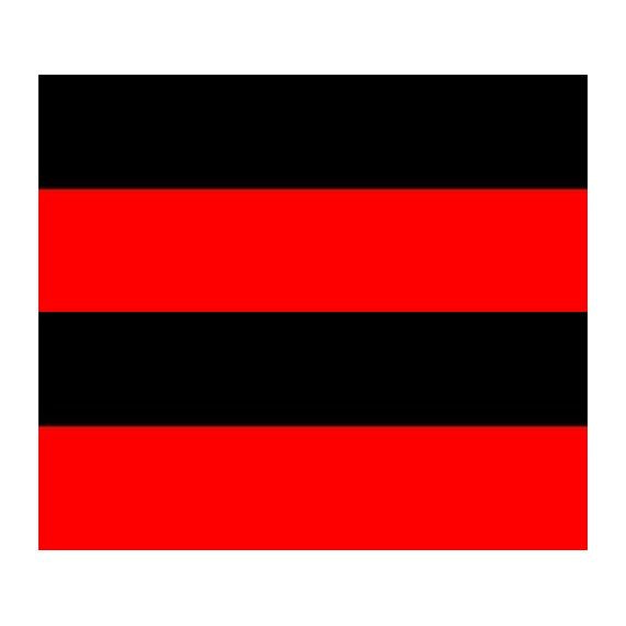 Bandiera rosso-nera 87x90cm