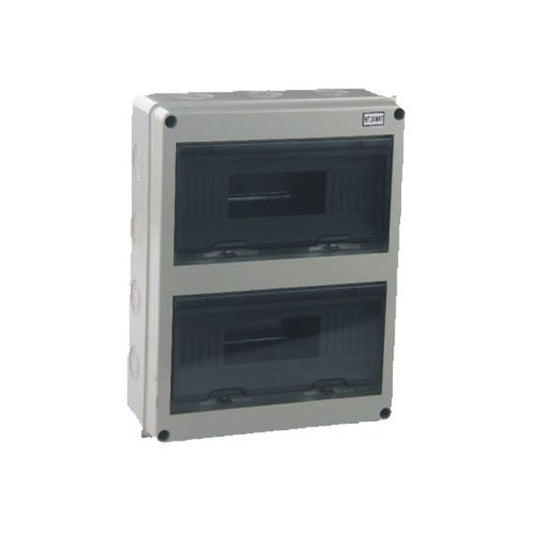 Centralino da Parete 24 moduli con 2 porte trasparenti