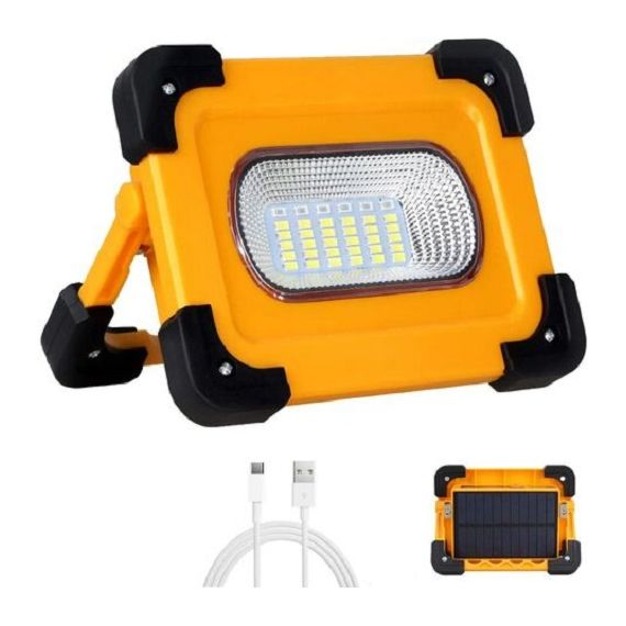 Faro LED con funzione powerbank a ricarica solare 9000mAh 60W 6500K