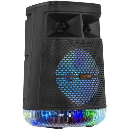Cassa acustica portatile ricaricabile 6.5" 20W Luce LED Bluetooth TWS/USB/Radio KOLAV-C606