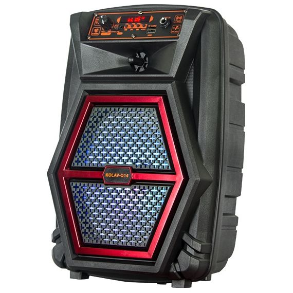 Cassa acustica portatile ricaricabile 8" 20W Luce LED Bluetooth TWS SD/USB/Radio KOLAV-Q14