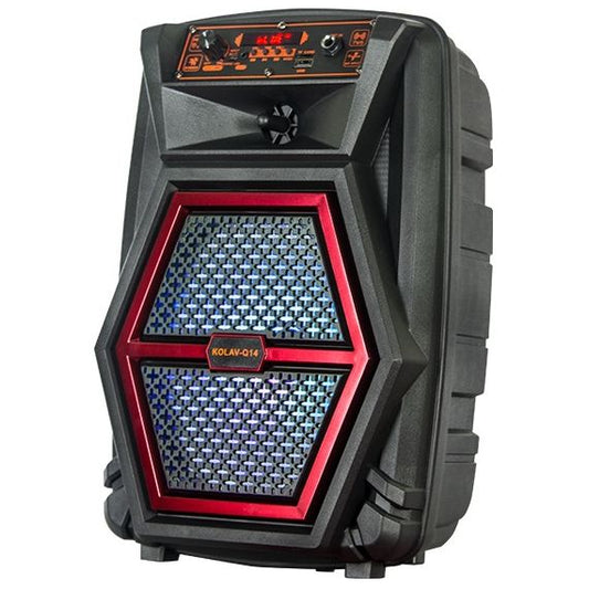 Cassa acustica portatile ricaricabile 8" 20W Luce LED Bluetooth TWS SD/USB/Radio KOLAV-Q14