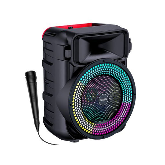 Cassa acustica portatile ricaricabile 8" 10W Luce LED Bluetooth/Scheda SD/USB KSC-777