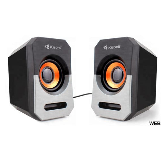 Coppia altoparlanti per PC/Smartphone/iPod/Tablet nero/grigio А-606 3Wx2