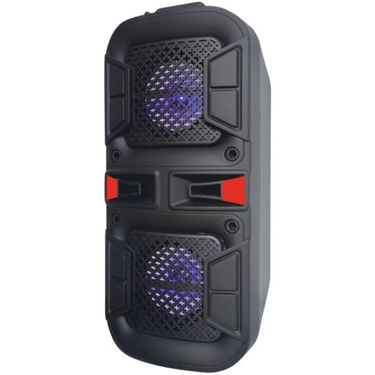 Cassa acustica 2x 4" 20W Batteria Effetti LED Bluetooth/SD/USB/Radio LiGE-A48