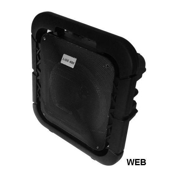 Cassa acustica 8" Batteria Luce LED Bluetooth/SD/USB/Radio LiGE-880-BLACK