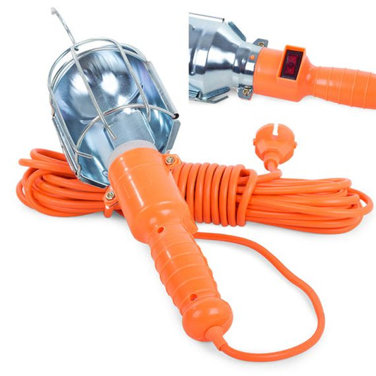 Lampada da lavoro E27 portatile con cavo 10m