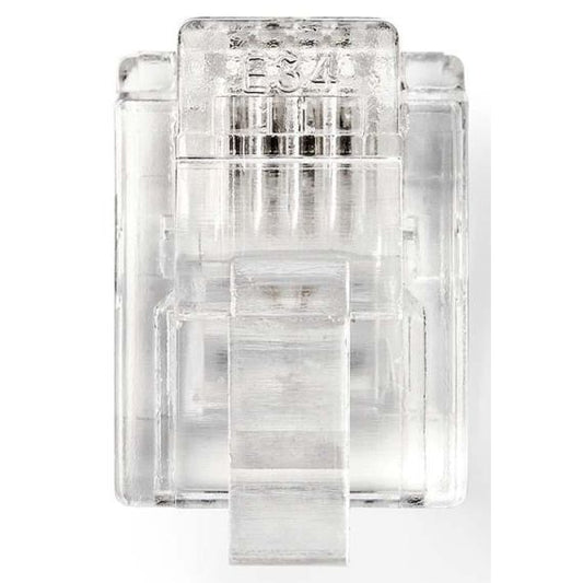 Connettore RJ11 per telecomunicazioni placcato oro confezione da 10