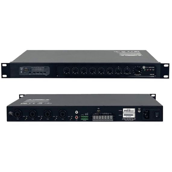Amplificatore PA 60W USB/Bluetooth 5 ingressi PAX-60