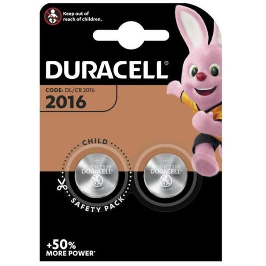 Batteria a bottone al litio 3V CR2016 Duracell