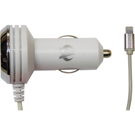 Caricatore da auto USB Lightning 1m cavo spiralato