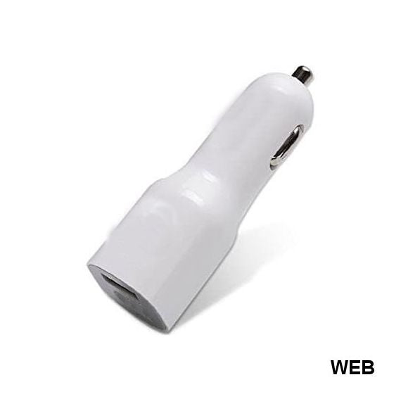 Caricabatterie da auto 1A bianco 1xUSB