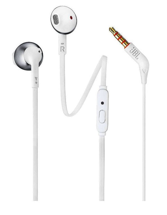 AURICOLARI T205 BIANCO CROMATO CON CAVO (JBLT205CRM)