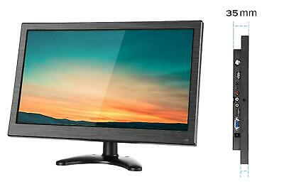 MONITOR 13.3" HD PER TELECAMERE DISPLAY LED HDMI-VGA-BNC-USB-AV