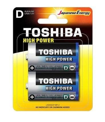 BATTERIE ALCALINE TORCIA D LR20 1.5V 2PZ (LR20GCNN-BP2-10)