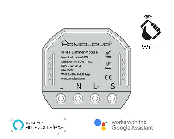 MODULO DIMMER INTELLIGENTE WI-FI DA INCASSO (AS-DM1)