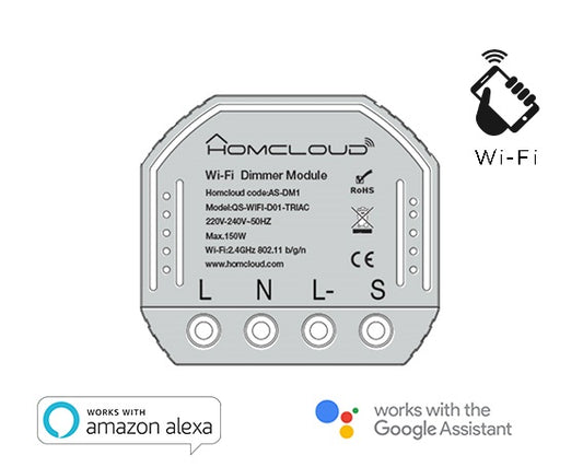 MODULO DIMMER INTELLIGENTE WI-FI DA INCASSO (AS-DM1)