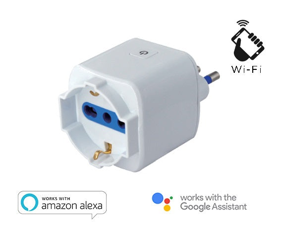 PRESA BIPASSO-SCHUKO INTELLIGENTE 16A ITALIANA (SL-IP16A) WIFI