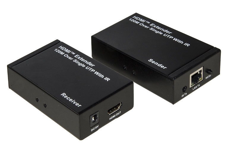 ESTENSORE DI LINEA HDMI CON CAVO DI RETE (ANCHE IP) 120 MT INFRAROSSI