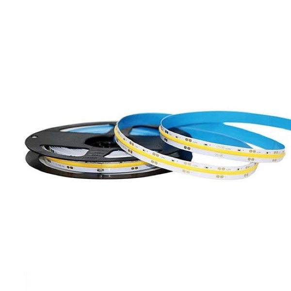 STRISCIA LED VT-421 1000LM/MT 24V COB STRIP 5MT 10W/MT BIANCO FREDDO 6000K (2669