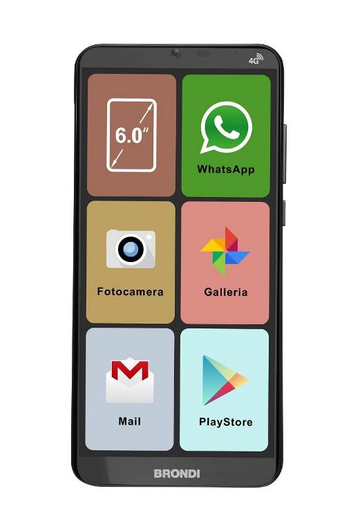 SMARTPHONE AMICO SMARTPHONE XL 4G 16GB NERO DUAL SIM