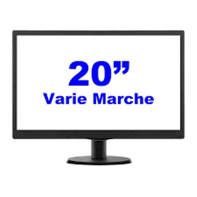 MONITOR 20" VARI MODELLI LED NO BOX - RICONDIZIONATO GR. B/C GAR. 3 MESI