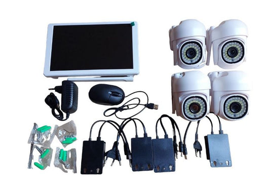 KIT WIFI SORVEGLIANZA 4 TELECAMERE CON MONITOR (SX8009-4)