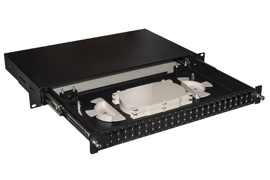 CASSETTO FIBRA OTTICA 24 PORTE PER ADATTATORI SC DUPLEX 1 UNITA' PER INSTALLAZIO