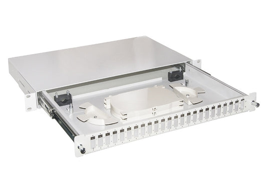 CASSETTO FIBRA OTTICA 24 PORTE PER ADATTATORI SC DUPLEX 1 UNITA' PER INSTALLAZIO