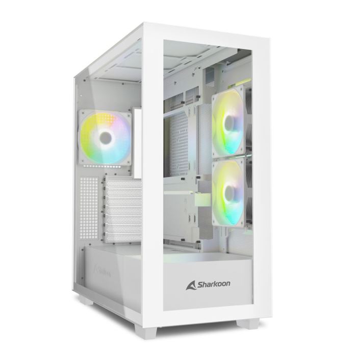 CASE GAMING REBEL C60 WHITE RGB ATX BIANCO NO ALIMENTATORE