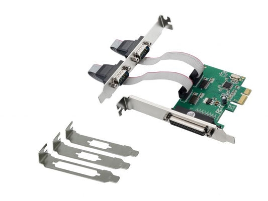 CONTROLLER SPC01G 1+2 PORTE SCHEDA A INNESTO SERIALE/PARALLELA PCIE - PARALLELA