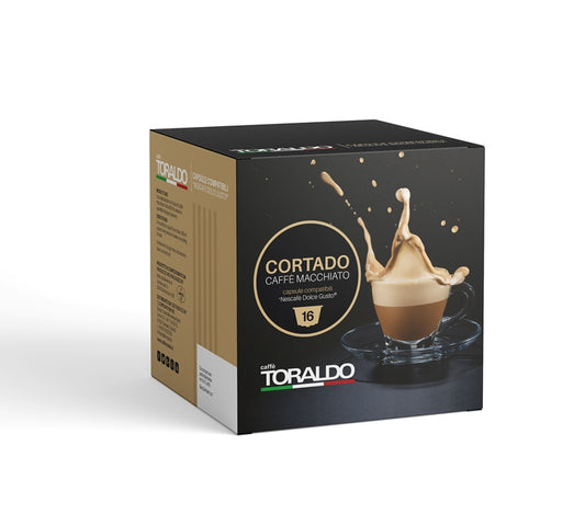 CAPSULE 6GR. CORTADO / CAFFE' MACCHIATO COMPATIBILE DOLCE GUSTO 16 PZ (303025)