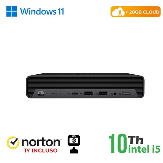 PC HP 600-800 G3 MINI PC INTEL CORE I5-10 GEN. 8GB 256GB SSD WINDOWS 11 PRO + NO