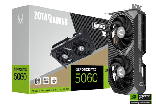 SCHEDA VIDEO GEFORCE GAMING RTX 5060 8 GB TWIN EDGE OC GDDR7 (ZT-B50600H-10M)