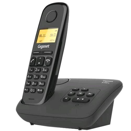 GIGASET A270A CORDLESS DECT CON SEGRETERIA RUBRICA COLORE NERO